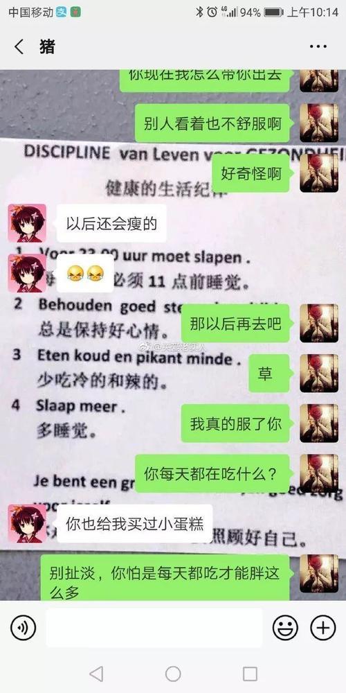 你胖了这么多我咋带出去?你嫌我胖,我嫌你又丑