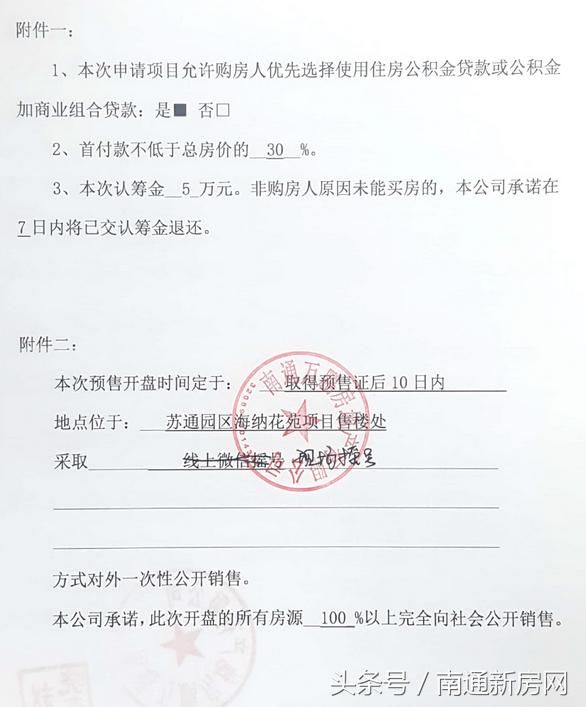 预售南通海上传奇 、林肯公园今日领取预售证