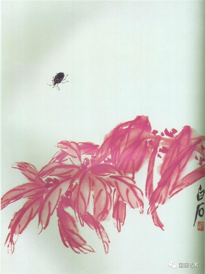 霜叶如花--齐白石雁来红作品北京名士画院 霜叶如花--齐白石雁来红作品北京名士画院