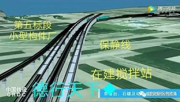 京雄城际雄安站与动车占地所涉及的村庄与小区