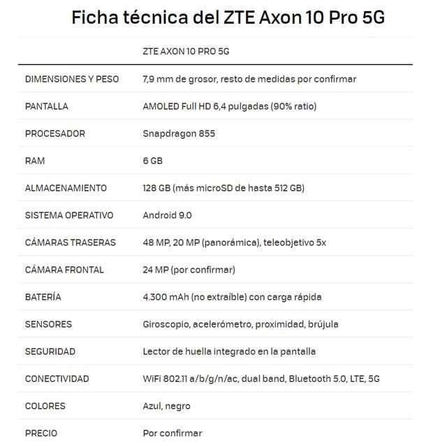 中兴AXON 10 Pro 5G发布:骁龙855+AI三摄