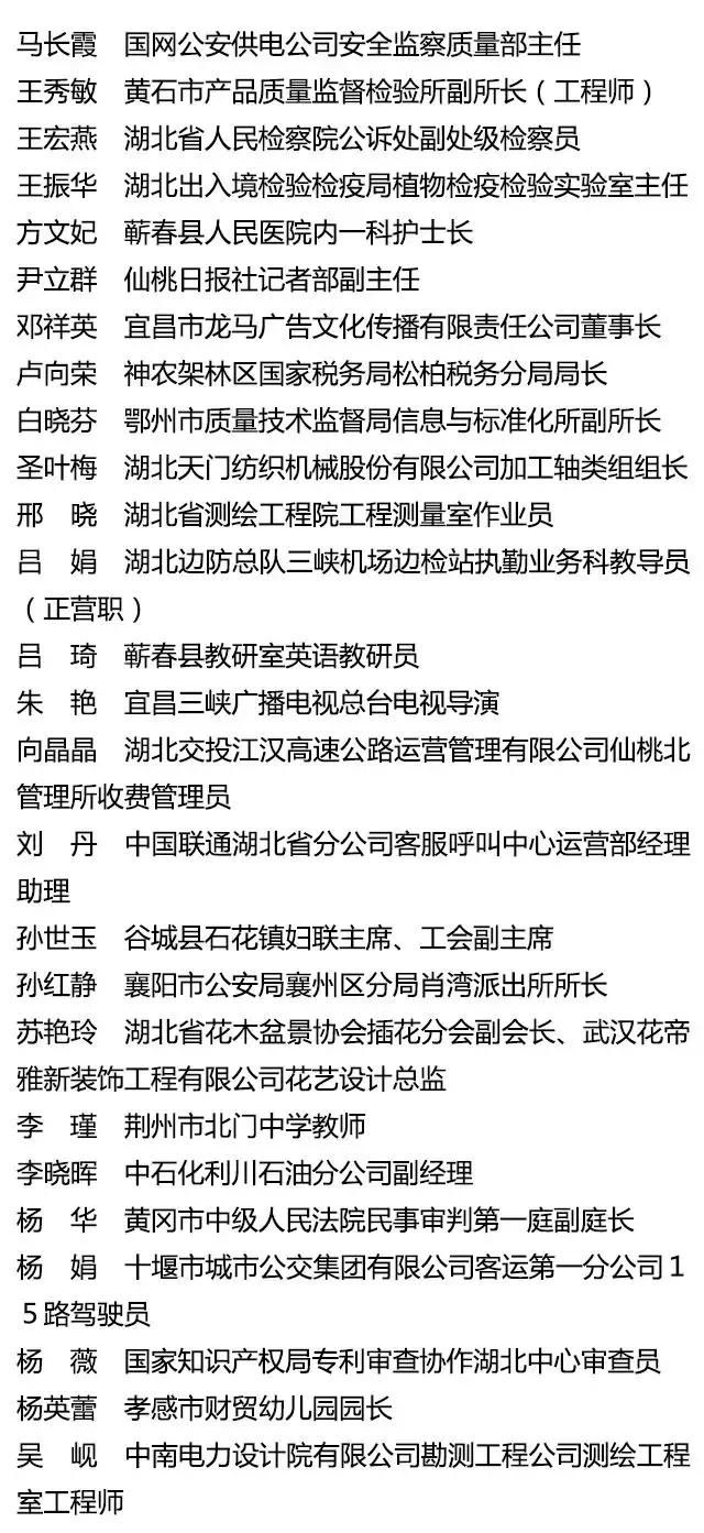 湖北人，快转给你的妈妈小姨姑姑……刚刚，她们被点名表扬！