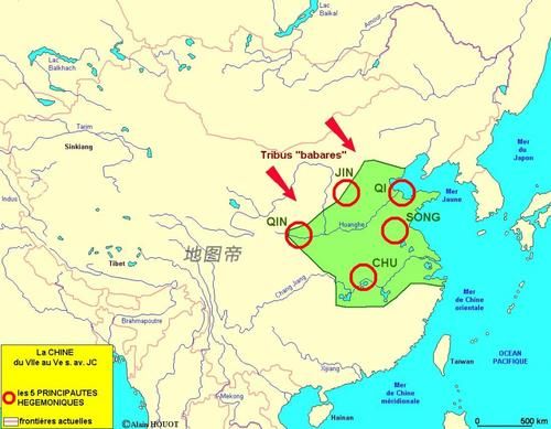 法国人绘制的中国历史地图,看看和我们的有什