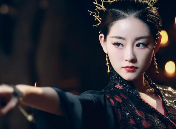 八位头戴金饰的古装美人,范冰冰的太沉,最美