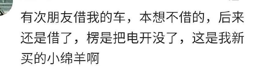 过年了，你会把车借给身边的朋友吗？网友：概不外借