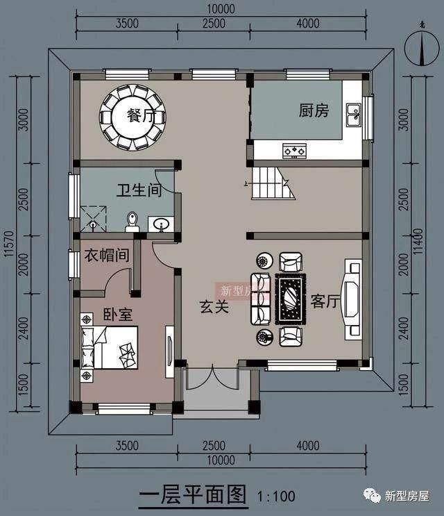 农村自建别墅最佳户型前5名，第3套造价只要28万，你中意哪一套?