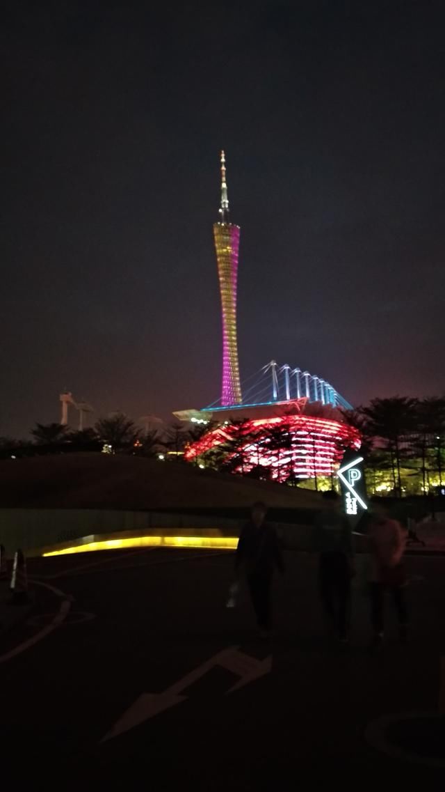 广州塔 珠江新城的城市夜色