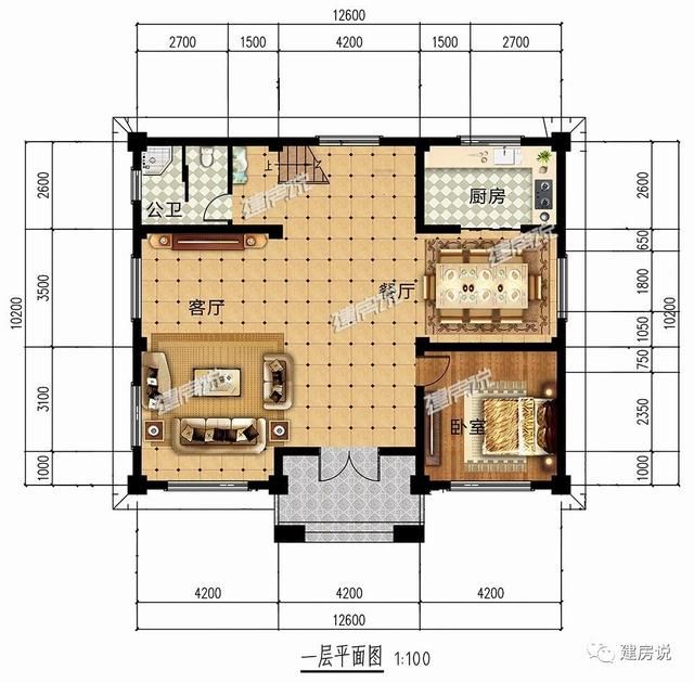 5套120平左右的别墅，经济实惠，家家户户都建的起