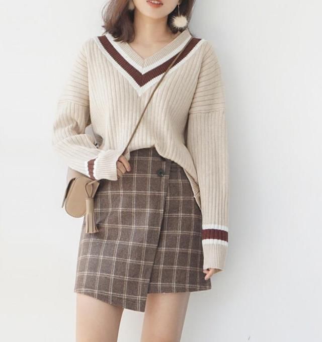 2018年流行起来的毛衣搭配,全年四季凹造型必