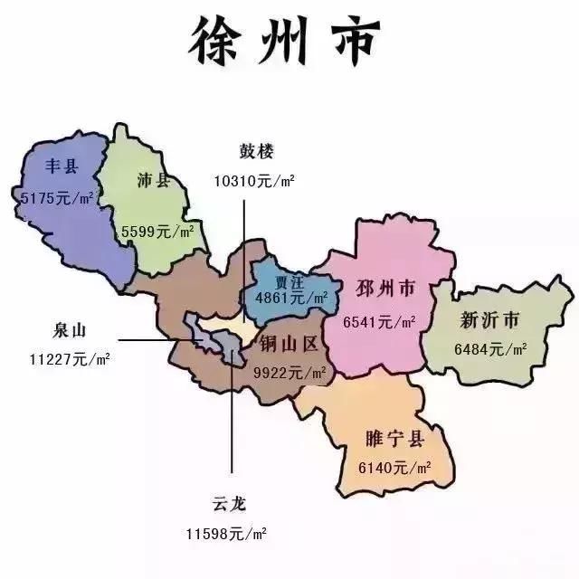 5月江苏13市及其辖区房价地图出炉！淮安的房价排在……