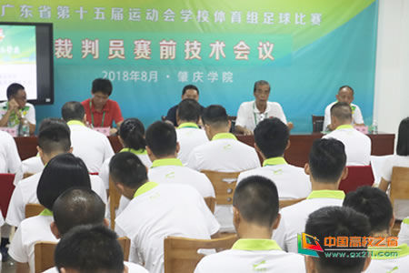 广东省第十五届运动会学校体育组足球比赛裁判