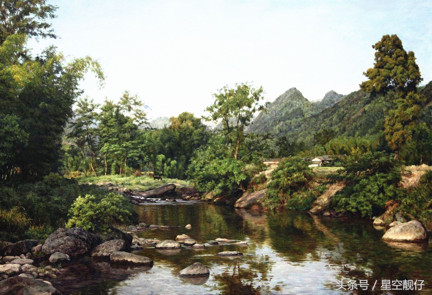 邓斌写实风景油画作品