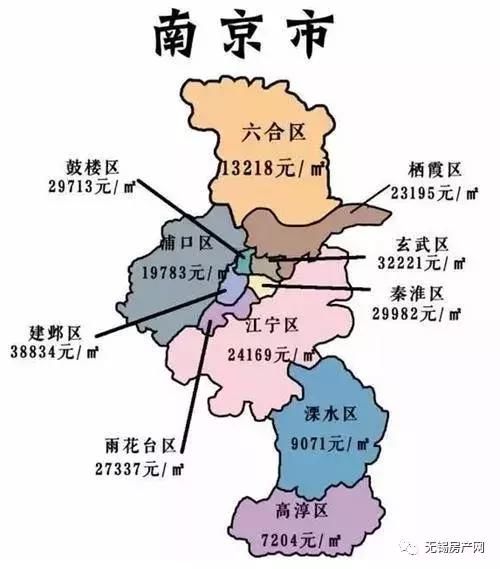 江苏5月13城房价地图出炉