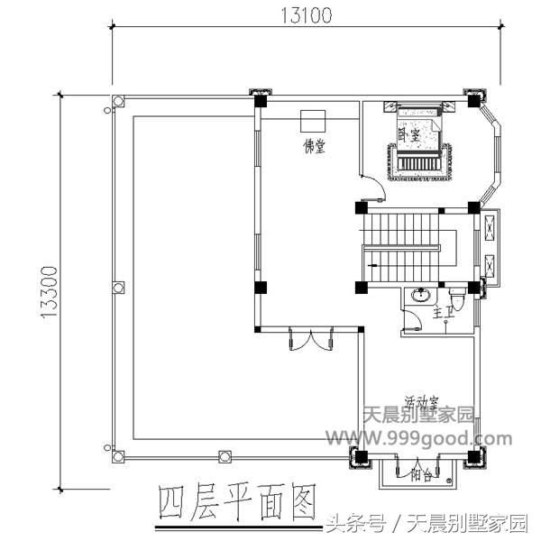 借钱也要盖这栋13.1X13.9米农村别墅，10室3厅有神台美爆全村！