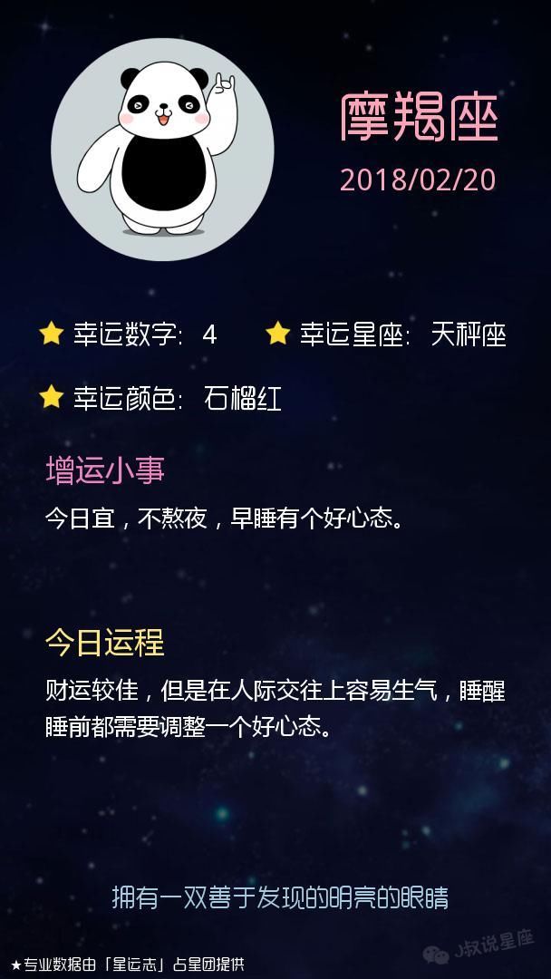 星座运势2018-02-20 摩羯座熬夜伤身，狮子座小心着凉感冒！