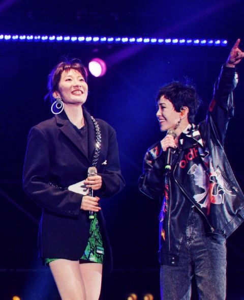 郭采洁田馥甄等现身上海草莓音乐节,田馥甄感