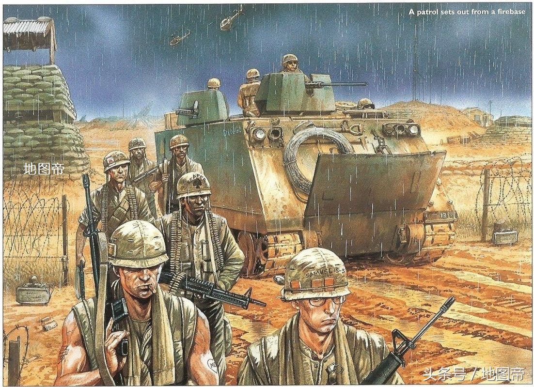 上世纪越南战争中的美军,装备精良,火力凶猛