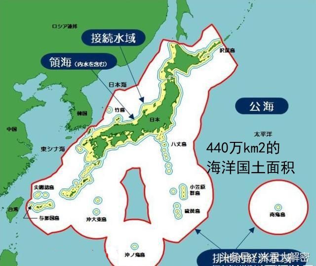 都以为日本是领土小国，但日本的海洋面积却是中国的4倍