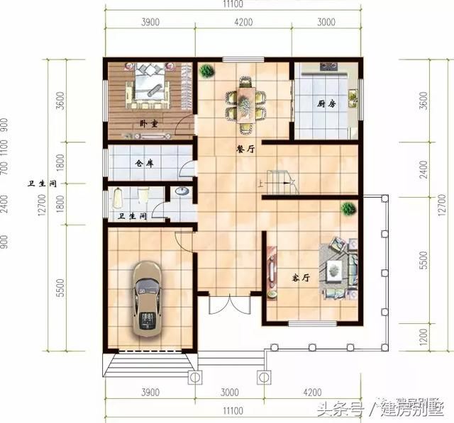 3栋面宽11.1米的二层别墅，准备20多万建房的优质选择