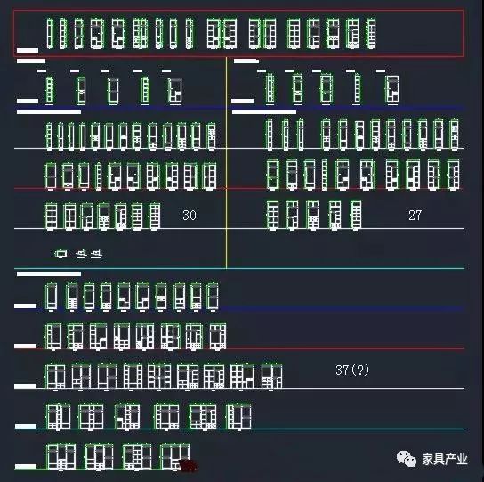 柜体图纸CAD145个衣柜家具图纸!左上方填标准什么图片