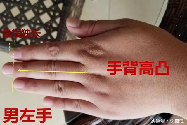 手相：手如伏龟，食指独长，十人九富，富贵何愁！