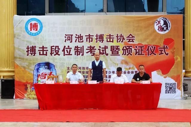 2018河池市搏击协会段位制考试圆满举行