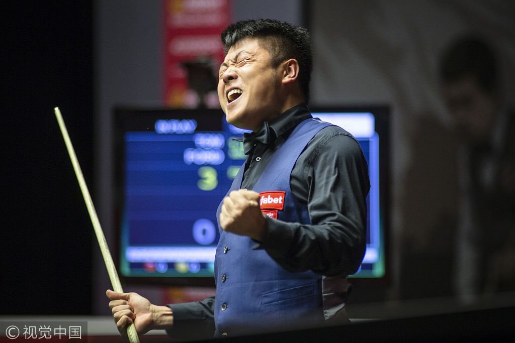 梁文博轰生涯第二杆147,或揽4万镑奖金,这怒吼