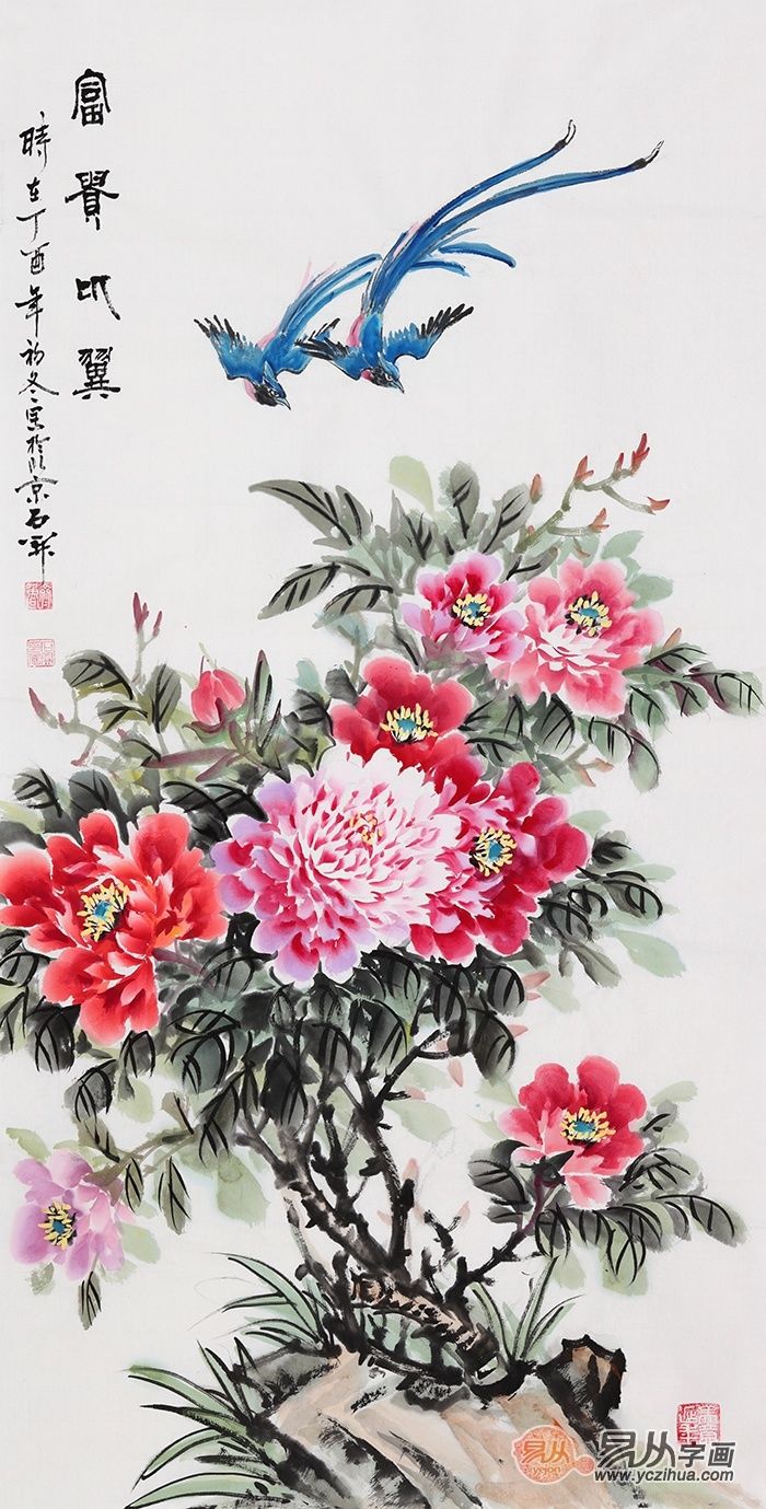 家里进门墙上挂什么画好,开门宜见吉祥画!