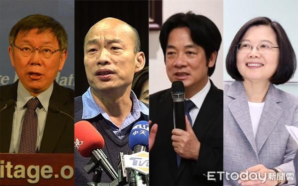 台湾TVBS民调:在各种组合中,韩国瑜支持度仍