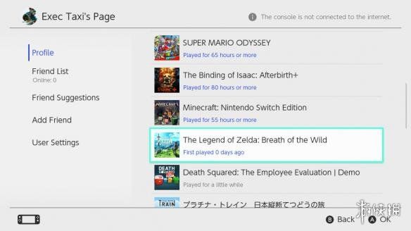 任天堂承认Switch玩家游戏信息显示存在重置BUG！