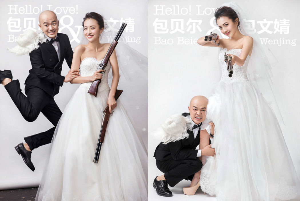 明星婚纱照:刘诗诗的彰显家庭地位，林依晨和老公的清新似初恋!