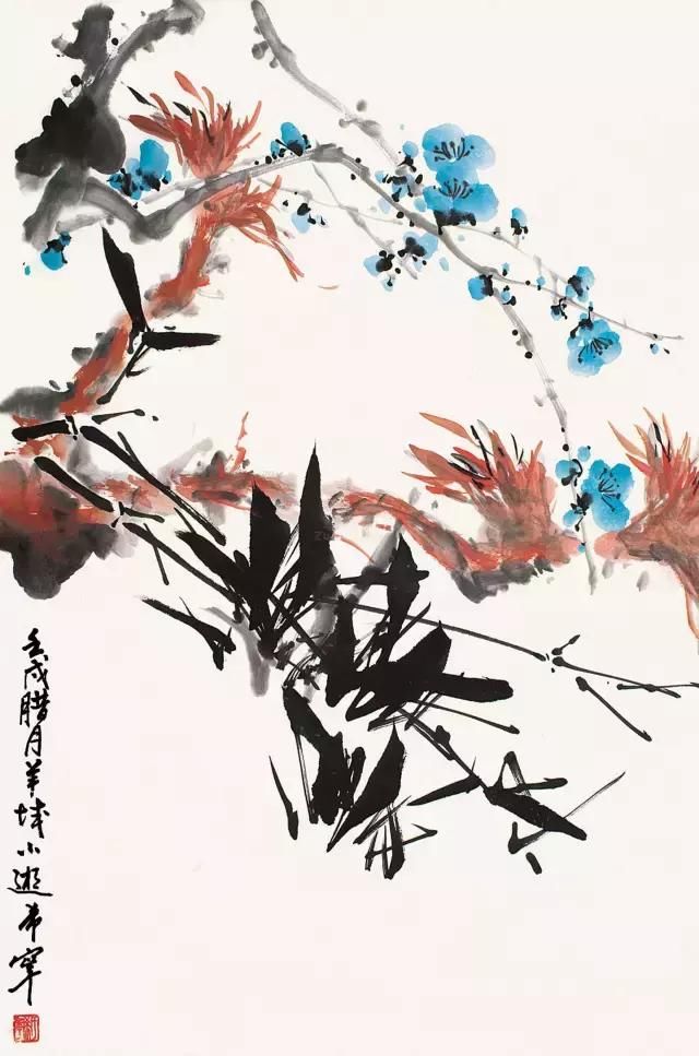 于希宁画梅作品欣赏