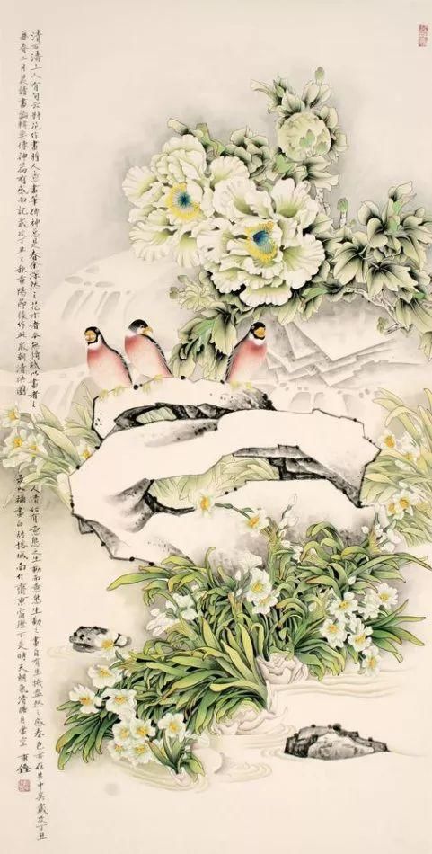 檀东铿｜工笔花鸟画赏析