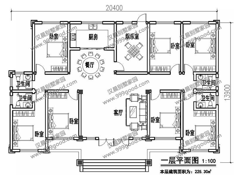 2套农村一层别墅户型，农村建房的最爱!盖一栋来保存老家宅地!