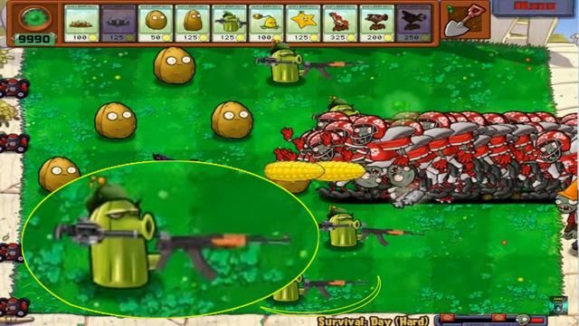 植物大战僵尸:仙人掌、豌豆射手纷纷开挂,僵尸