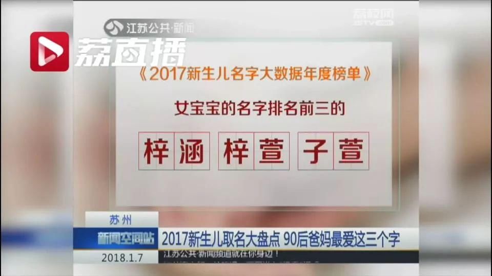 2017新生儿爆款名字出炉 最受欢迎的是这三个字