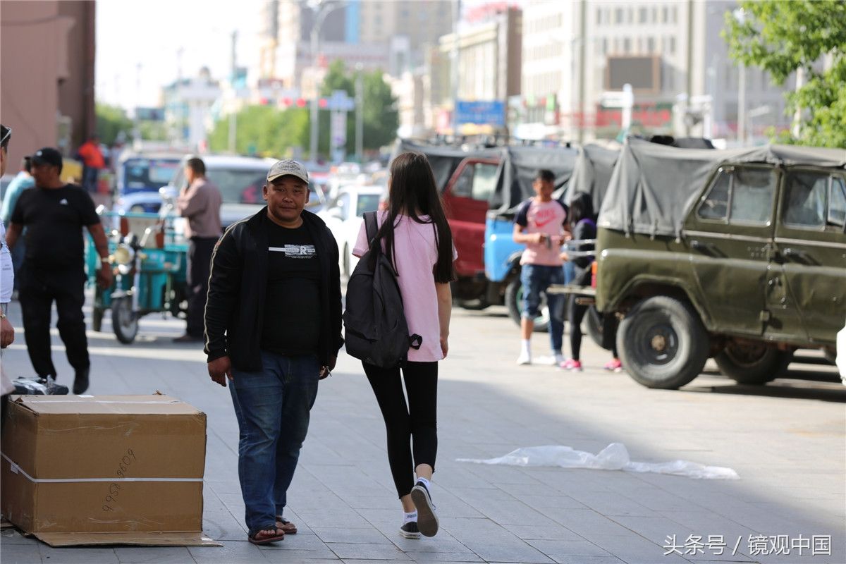 边境小城偶遇蒙古国美女，网友:确认过眼神，我遇上对的人