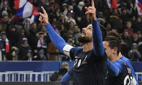 热身赛-姆巴佩伤退格里兹曼造点 法国1-0乌拉圭