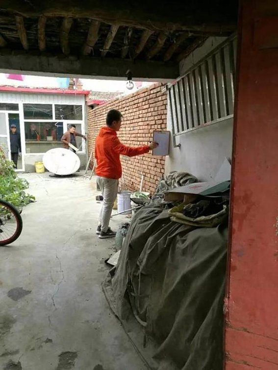 张家口洋河新区清水河村棚改入户测量启动