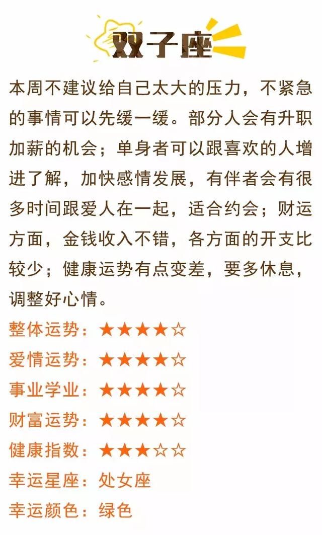 必看!星座屋12星座一周运势
