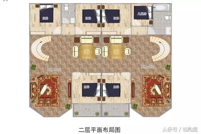 兄弟携手建双拼别墅，5套户型哪个更美？含平面图