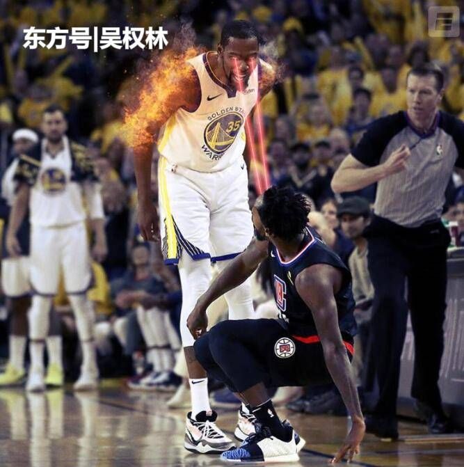 尊重!杜兰特深情拥抱贝弗利,格林追赶几十米,只
