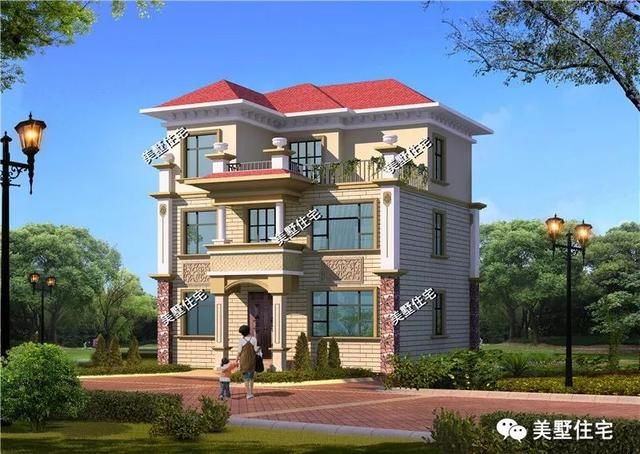 最新款农村自建三层别墅图纸,欧式经典大赏,款式各不同