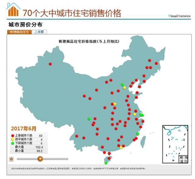 今年买房不能不看|2017年70个大中城市新建商品住宅销售价格变动