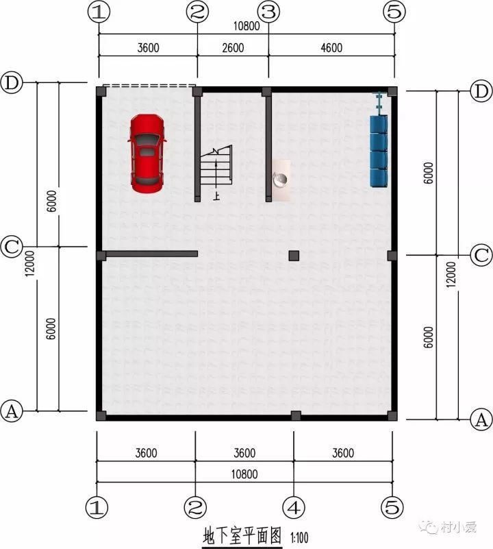 11mx12m带地下室四层别墅，适合乡村大家庭居住的经典之作