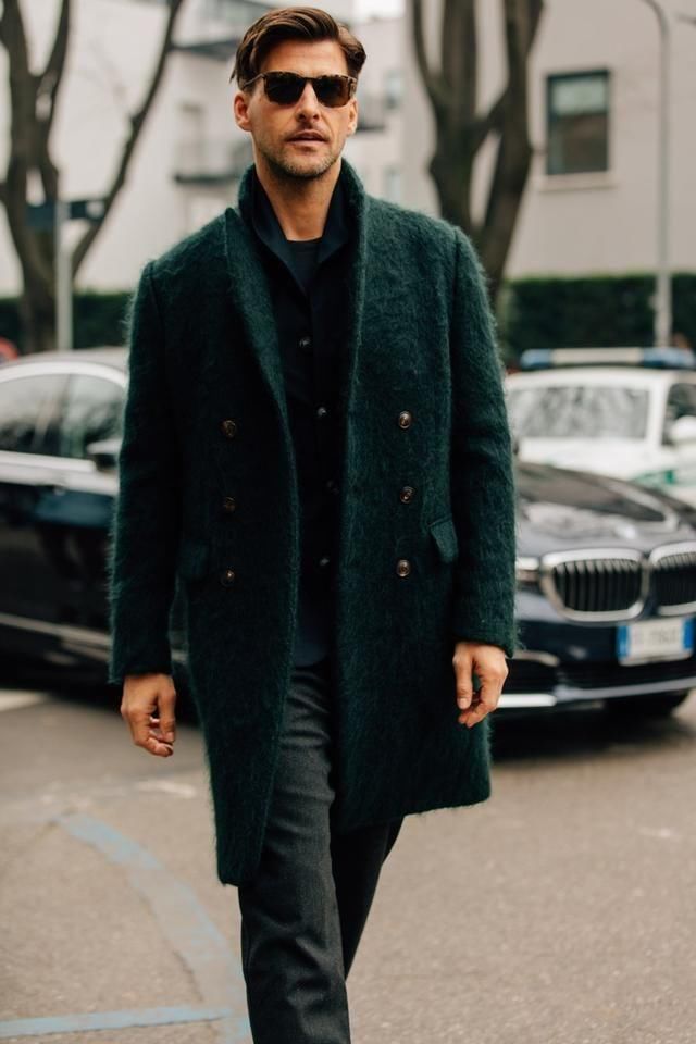 最新时尚冬季男装街拍 来自2018秋冬米兰时装