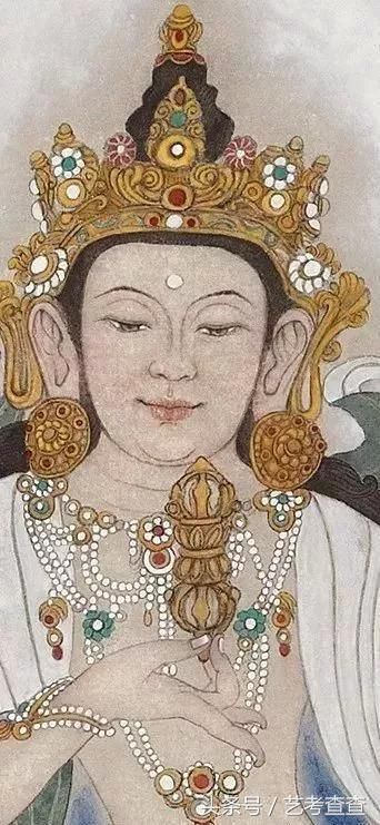 她的《叶落长安》热播全国!她的佛像,莲花惊艳画坛!图片