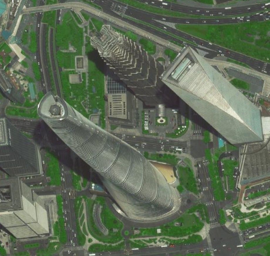 :那些通过卫星地图就能清晰可见的地标,魔都上海