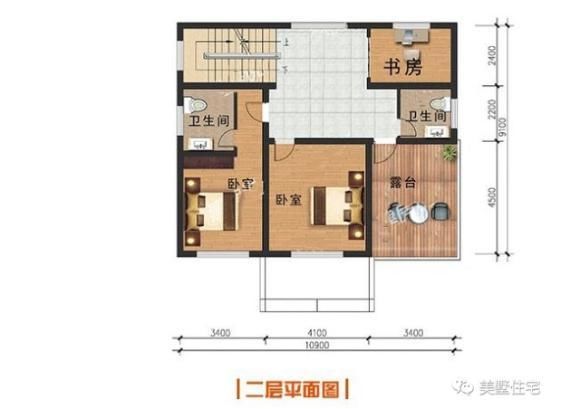 这15款二层别墅，户型方正施工简单，主体造价最低只要18万