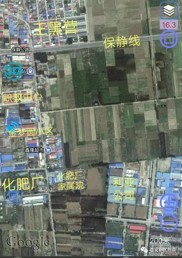 京雄城际雄安站与动车占地所涉及的村庄与小区